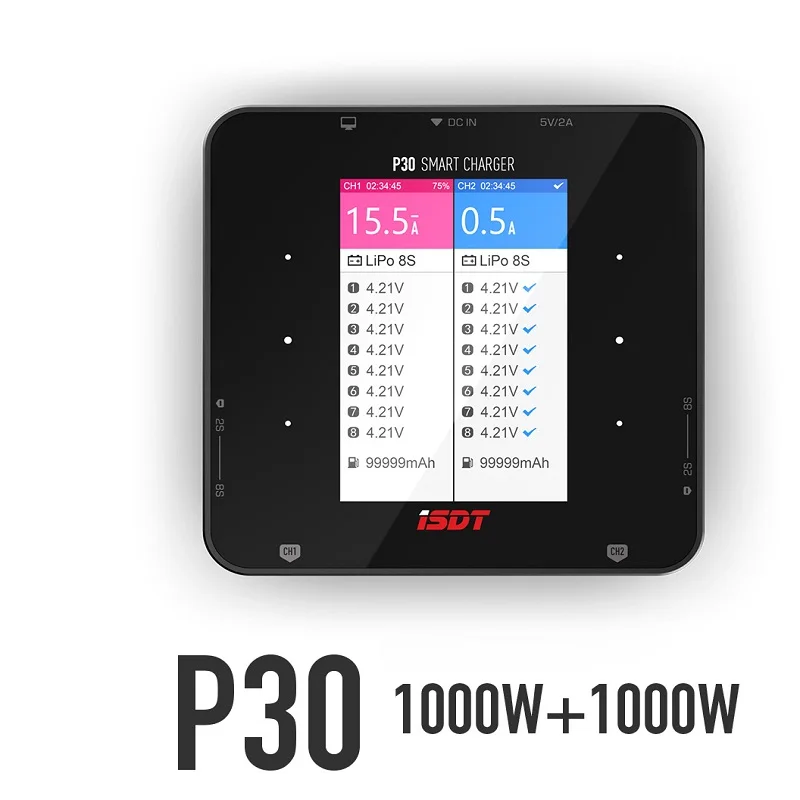 ISDT P30 듀얼 채널 스마트 밸런스 충전기, 최대 - Drone Racing Charger 리뷰 및 가격